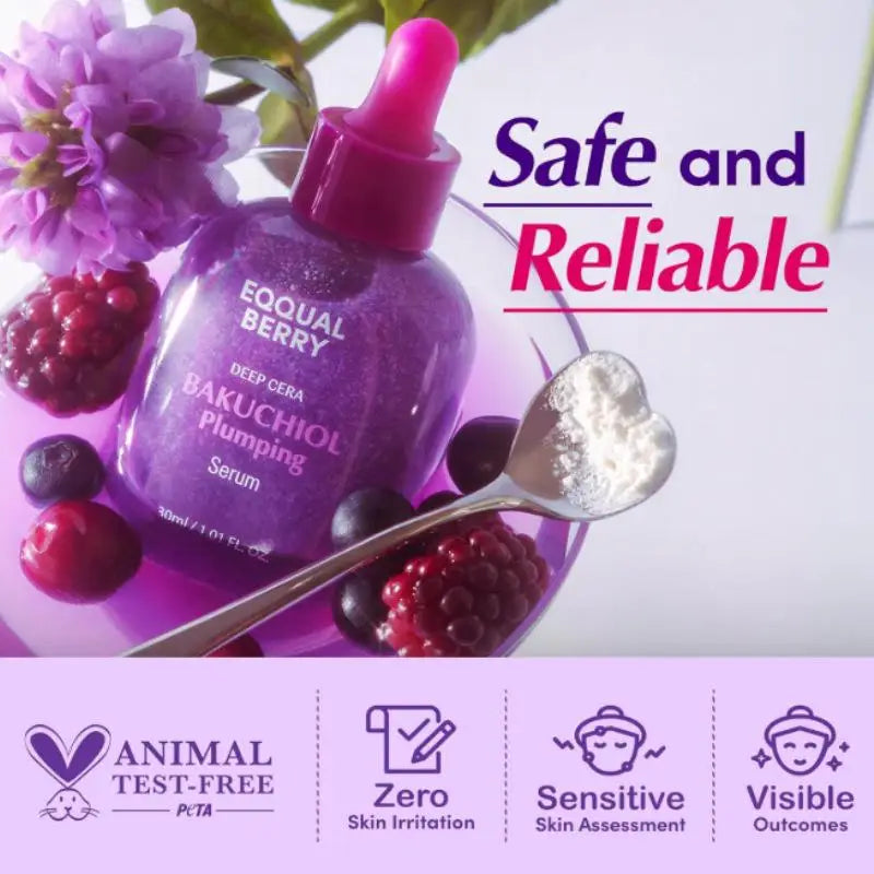 Bakuchiol Plumping Serum 30Ml Anti-Wrinkle and Brightening for Oily Skin Featuring Ceramides Niacinamide Centella