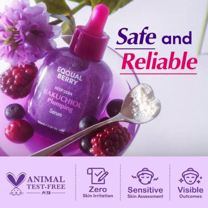 Bakuchiol Plumping Serum 30Ml Anti-Wrinkle and Brightening for Oily Skin Featuring Ceramides Niacinamide Centella